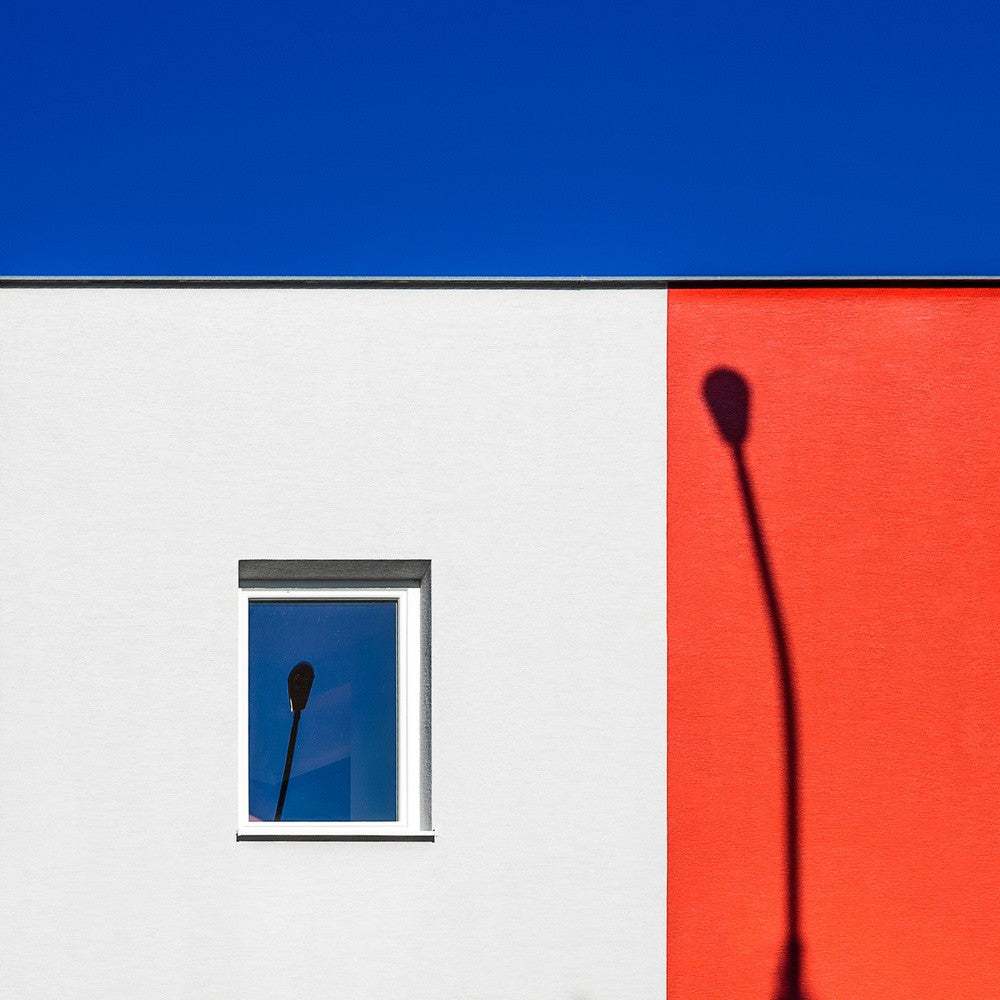 White, blue, red.