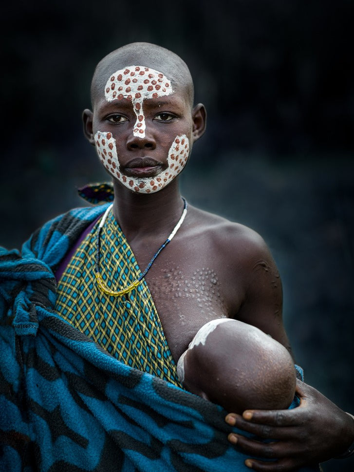 Surma woman with baby