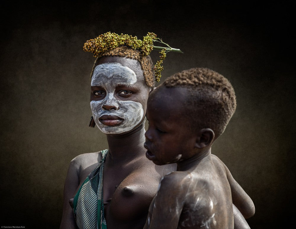 Surma young woman portrait