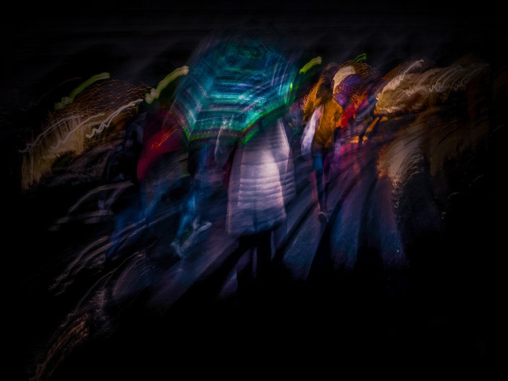 Pinselstriche in der Nacht