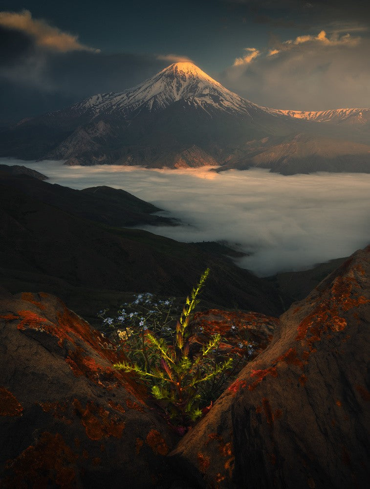 Mount Damavand in Spring