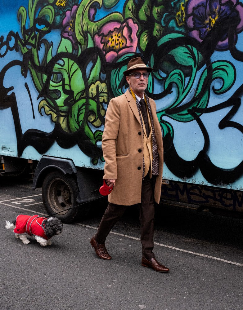 The man with the dog