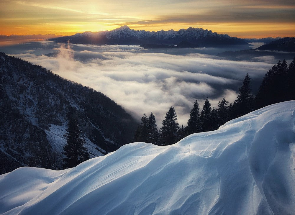Sunset in the mountains