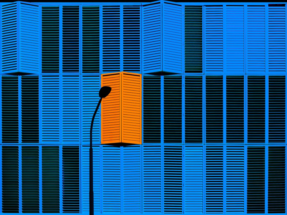 Blue and orange