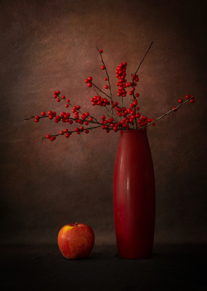 Rote Beere und Apfel