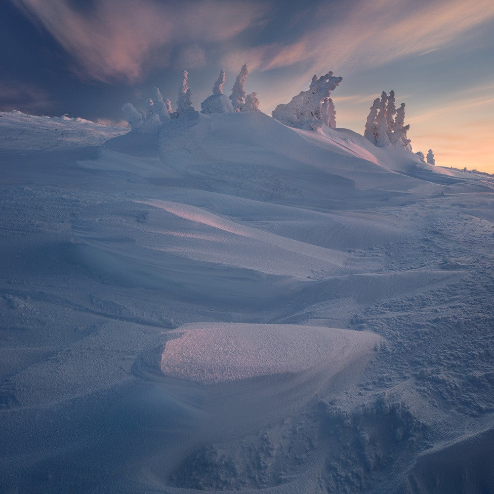 Ein frostiger Sonnenaufgang
