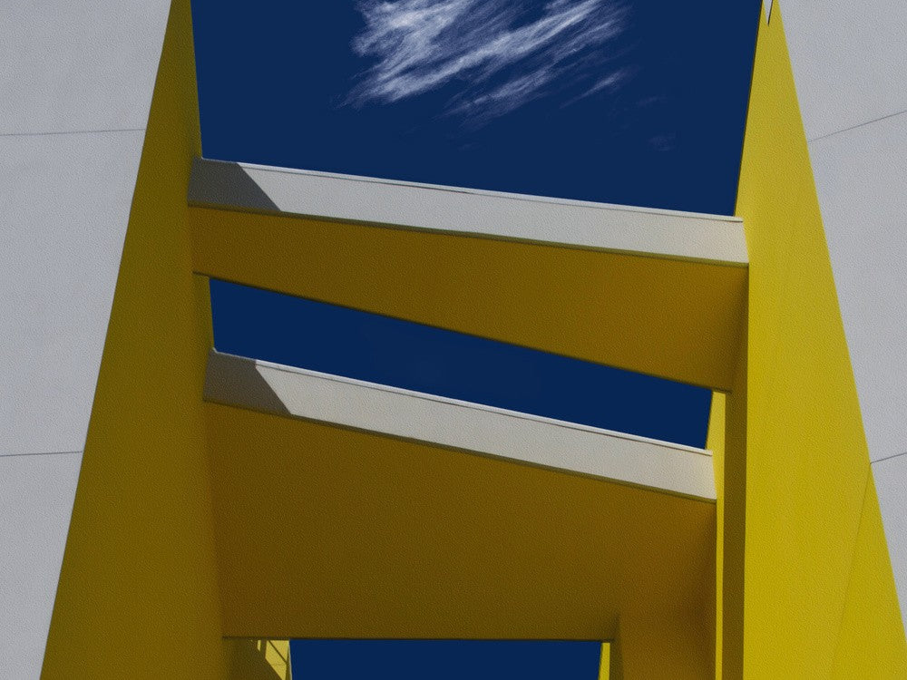 Yellow and white structure