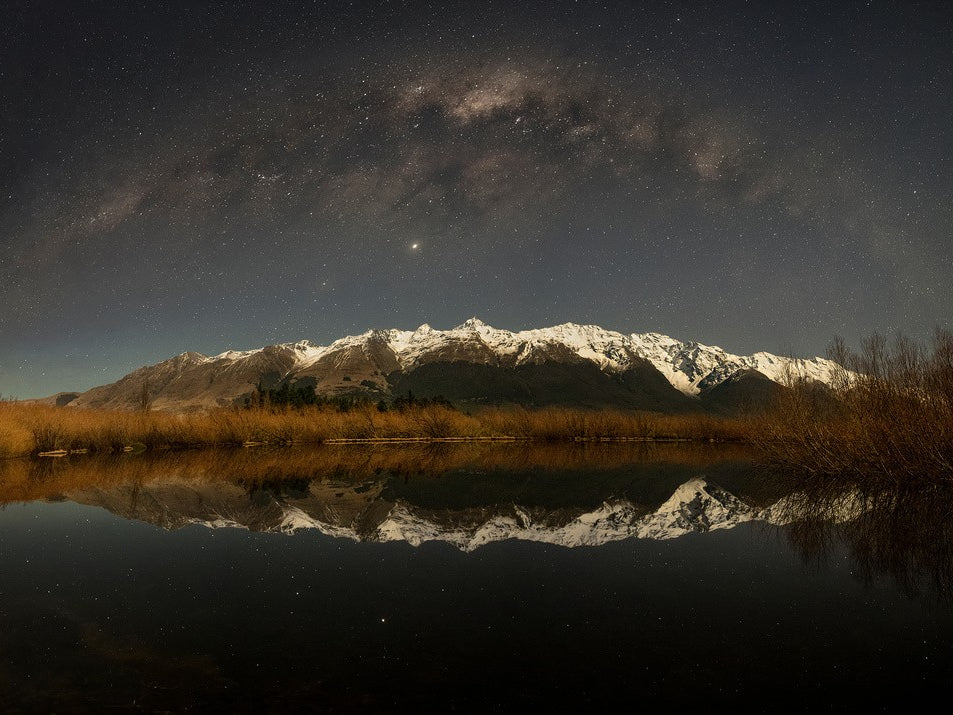 Snow Mountain Under Moonlight