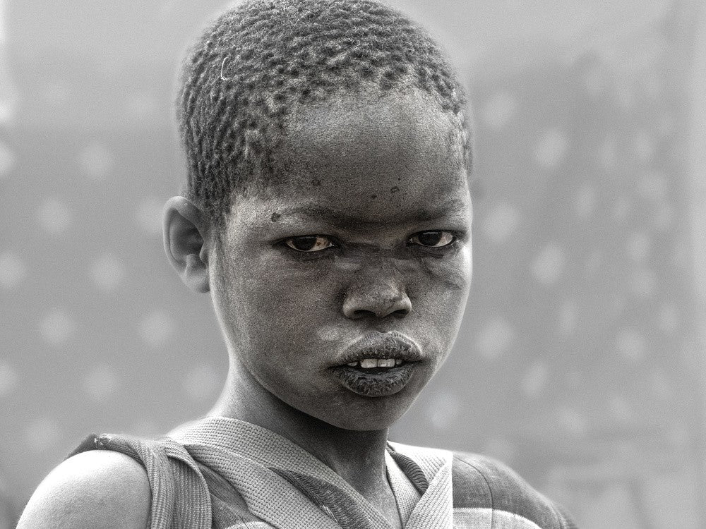 the gaze of a mundari child