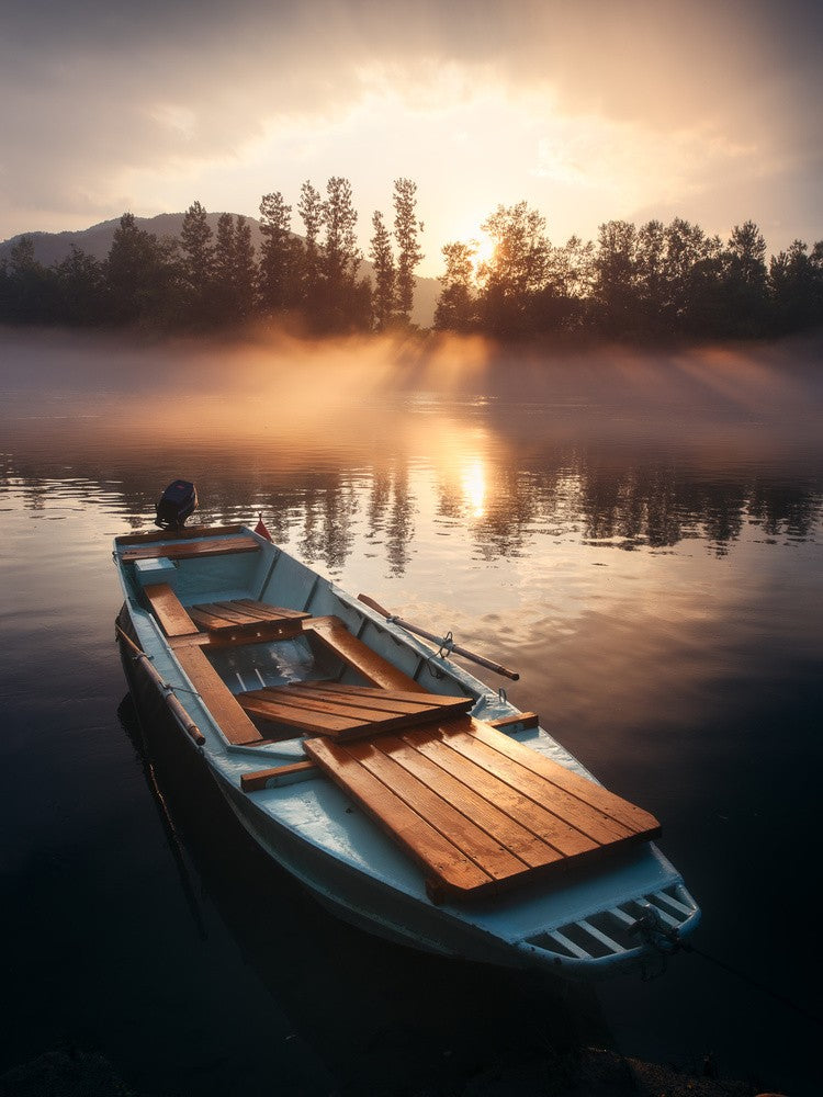 sunset boat