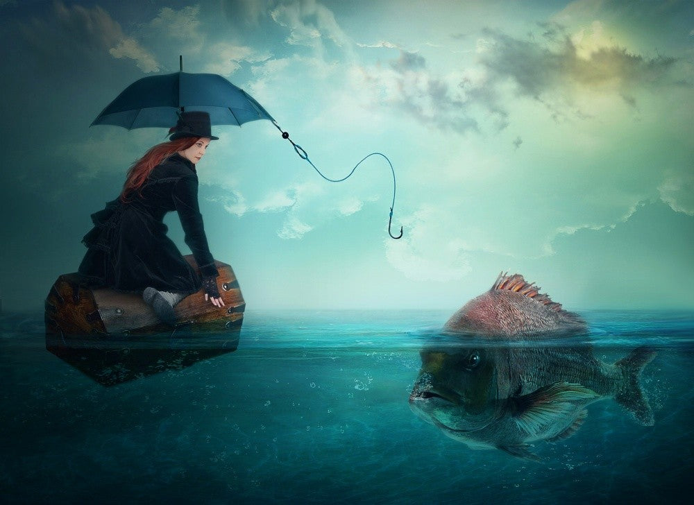 Fishing-for a woman ..!