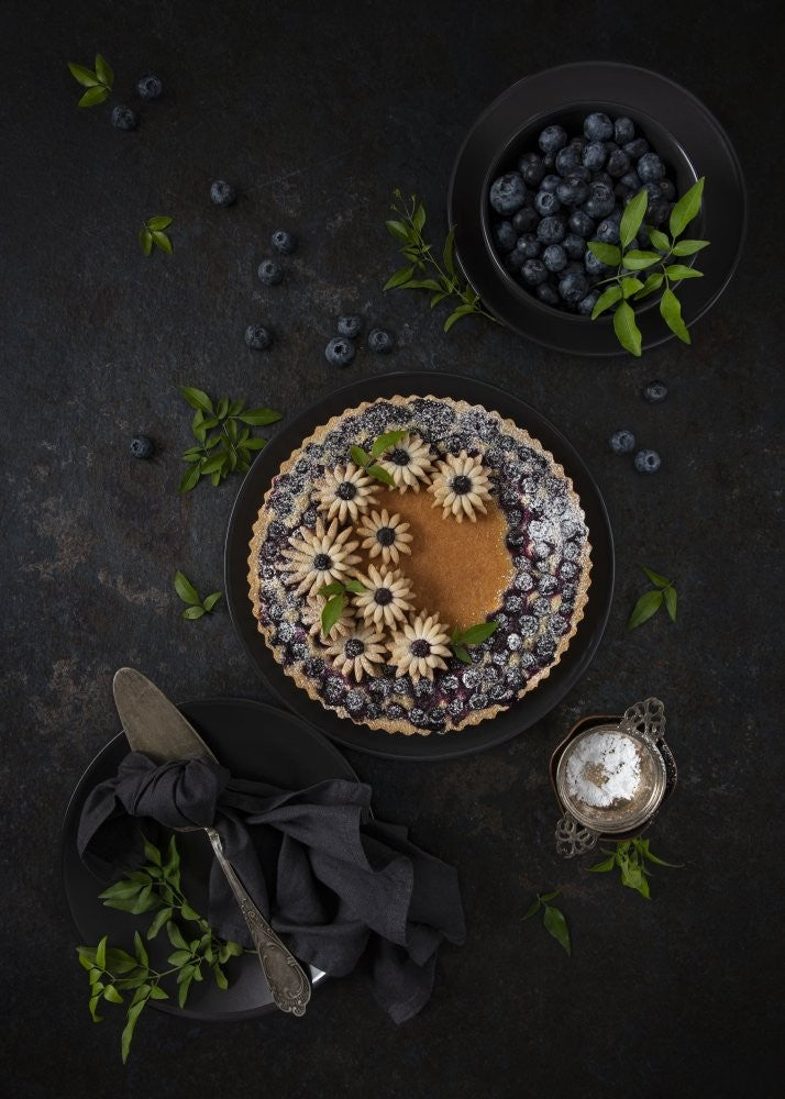 Blueberry frangipane tart