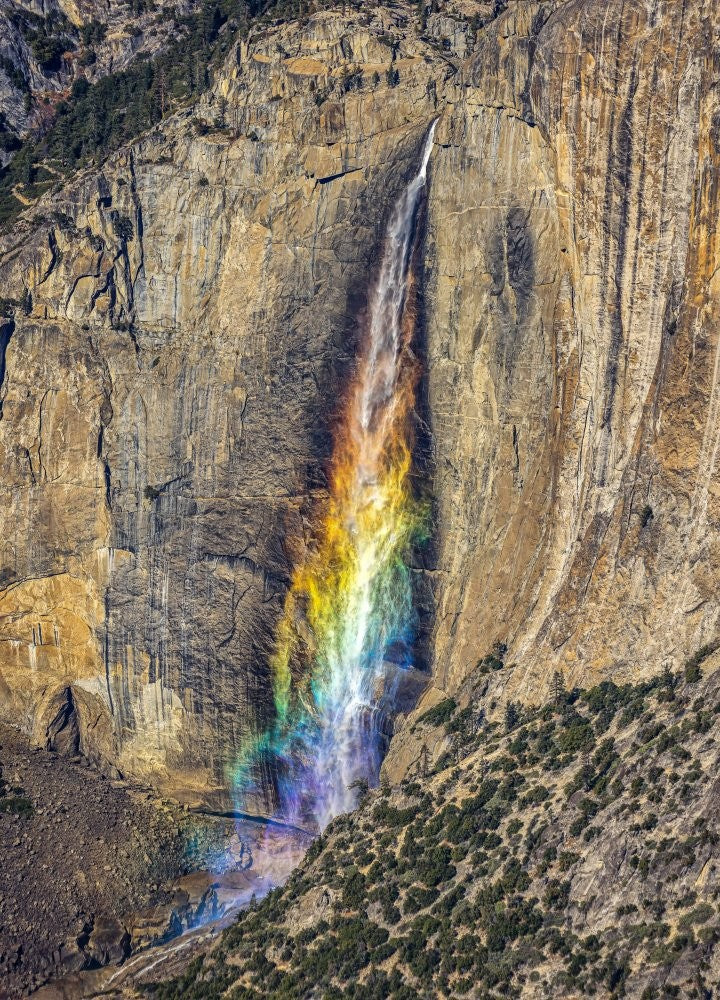 Colorful Upper Yosemite Falls