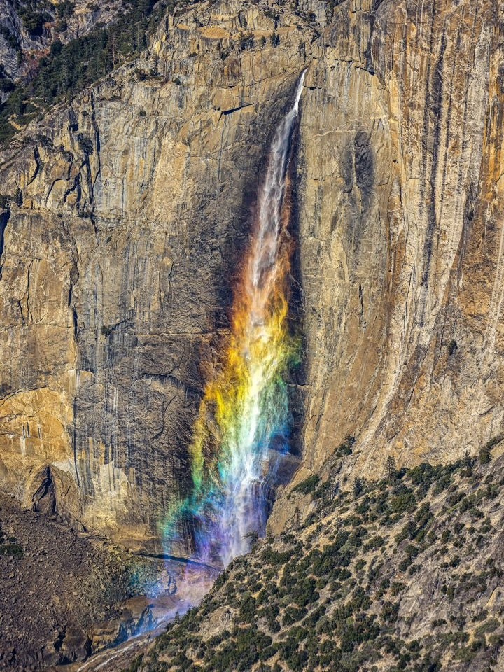 Colorful Upper Yosemite Falls