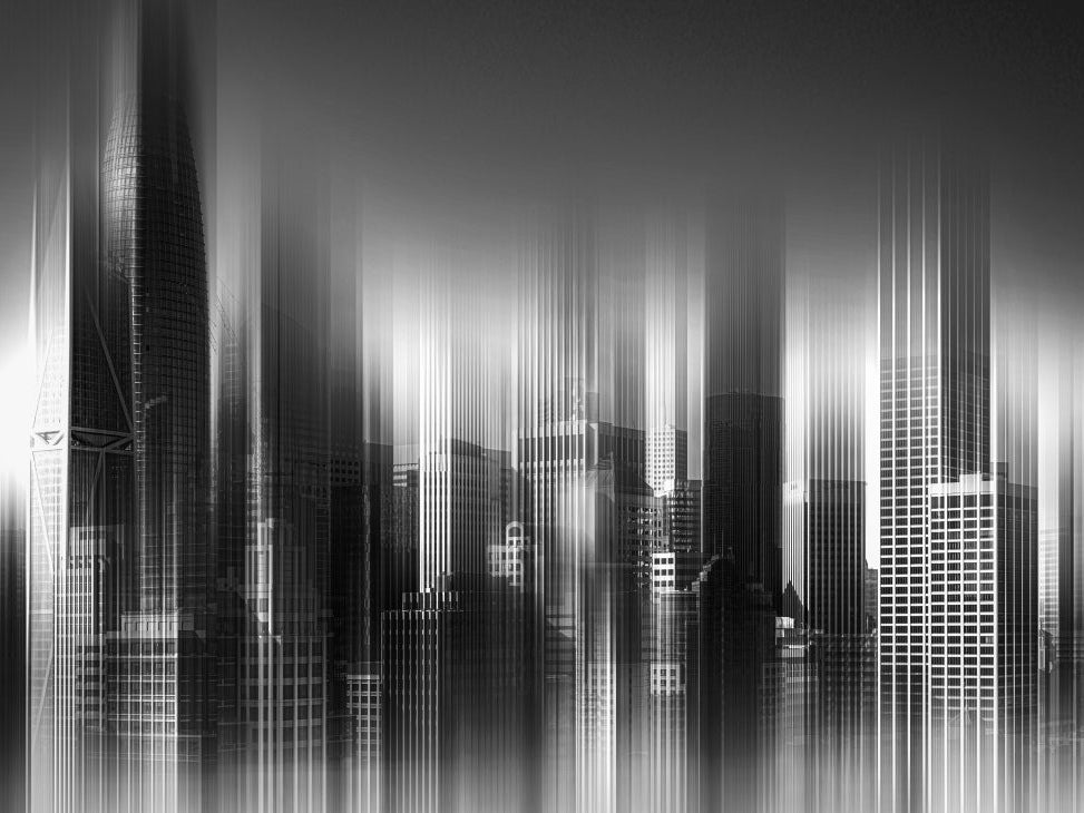 San Francisco in black and white