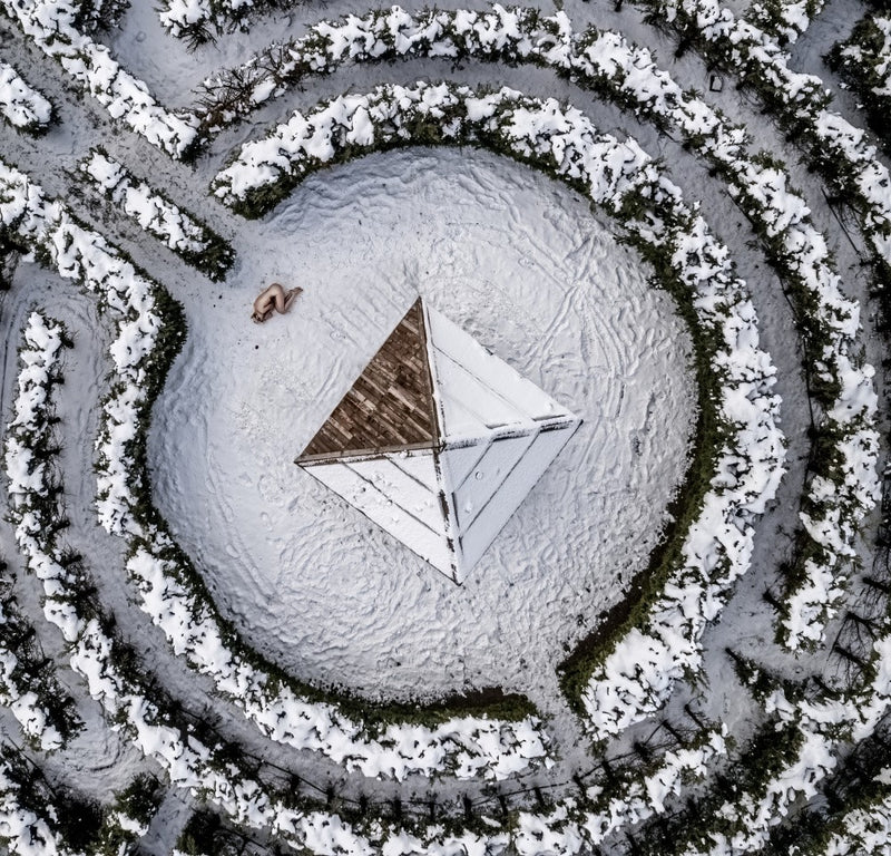 Winter labyrinth