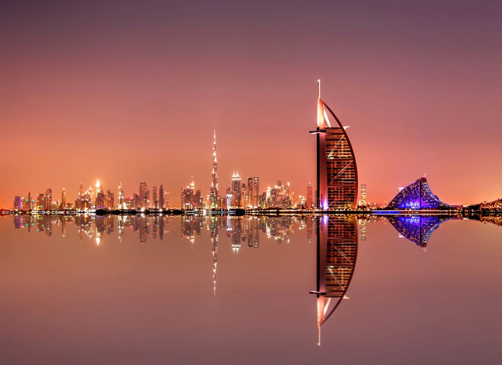 Night color of Dubai