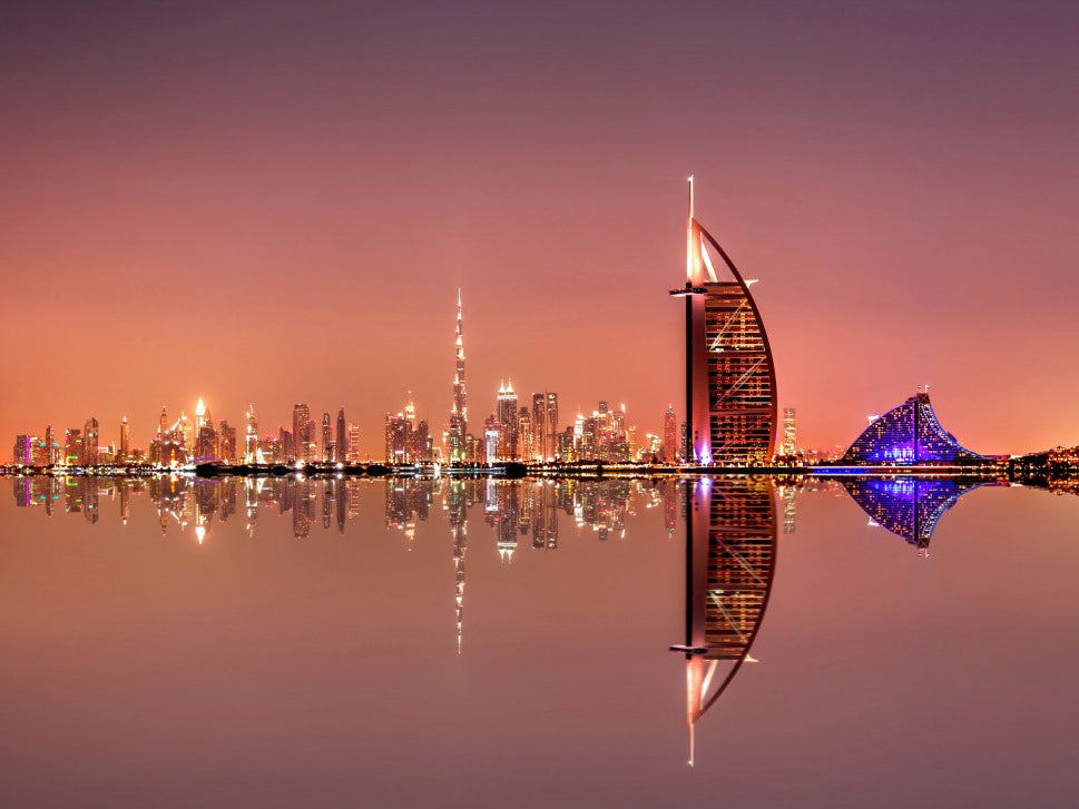 Night color of Dubai