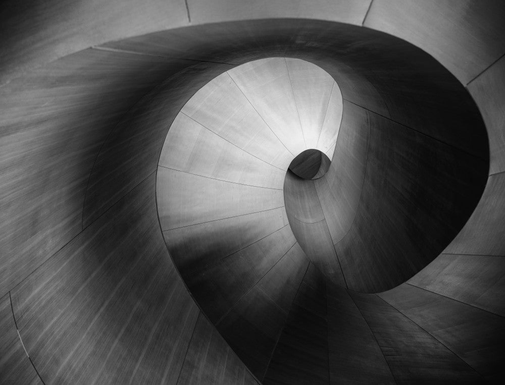 Staircase in black and white