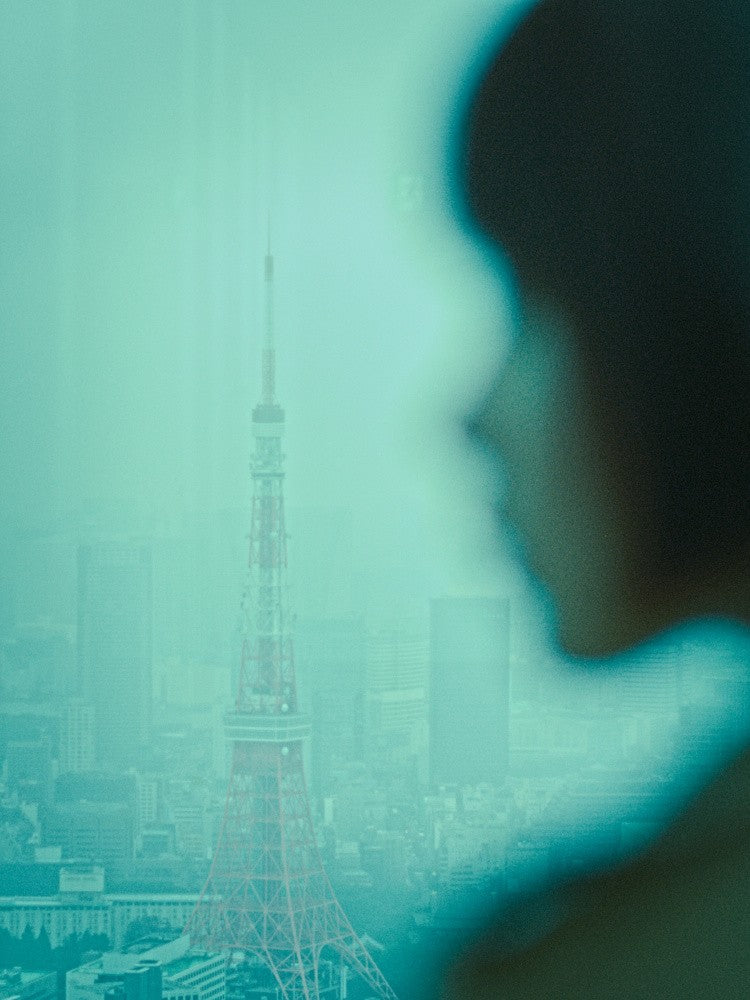 Portrait of rainy Tokyo city