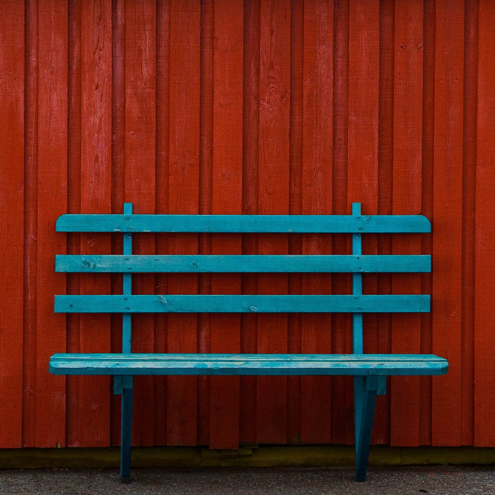 Banc bleu