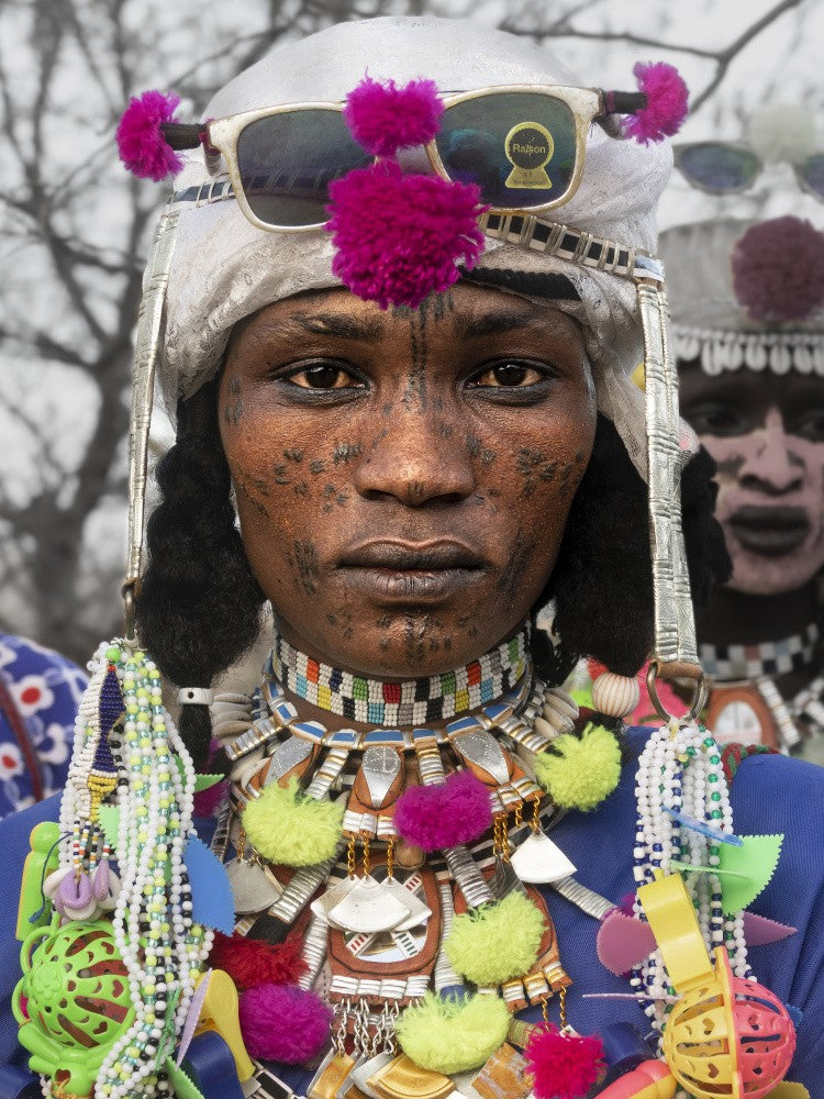ready for the Gerewol at Niergui refugee camp, Tchad-