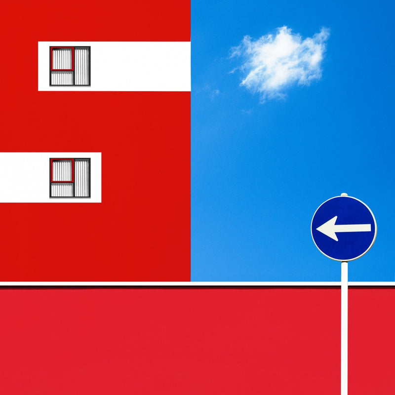 Blau und Rot
