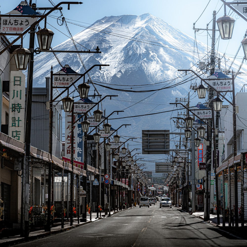 Road leading to Mt.Fuji