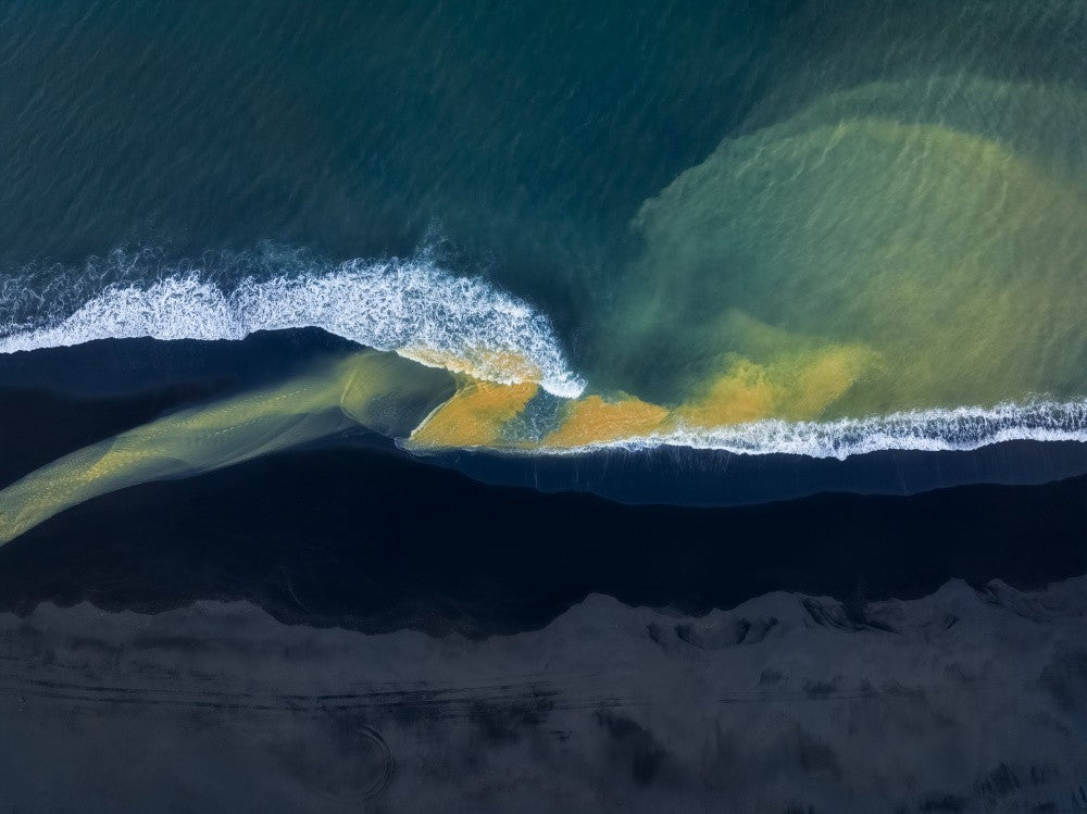 Creek entering ocean
