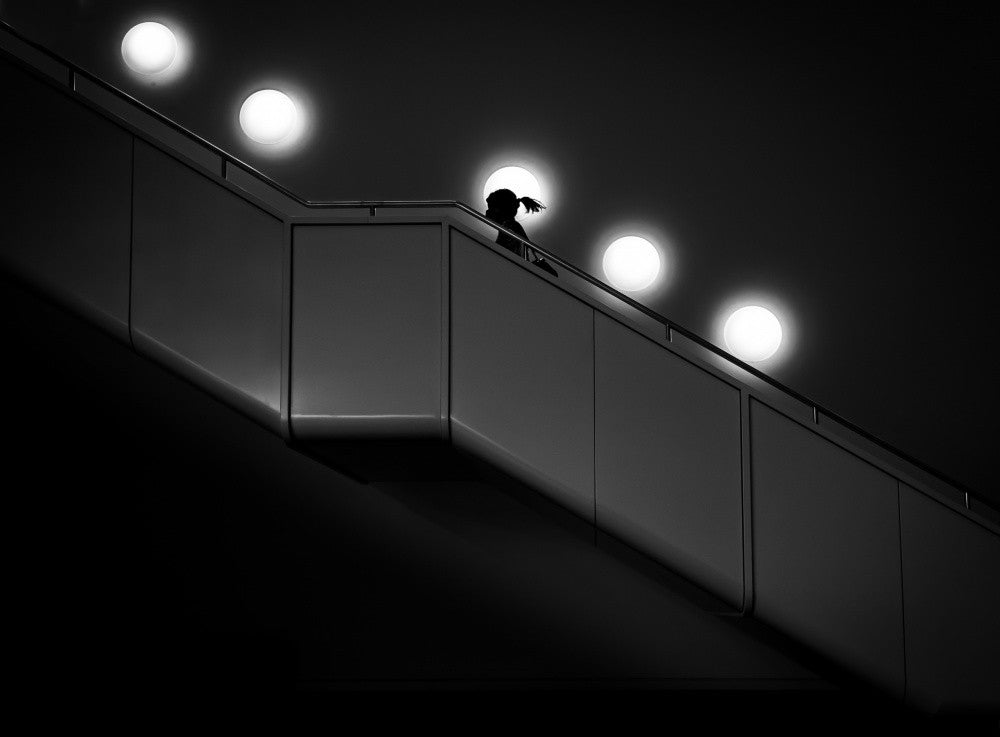 Die Treppe hinauf