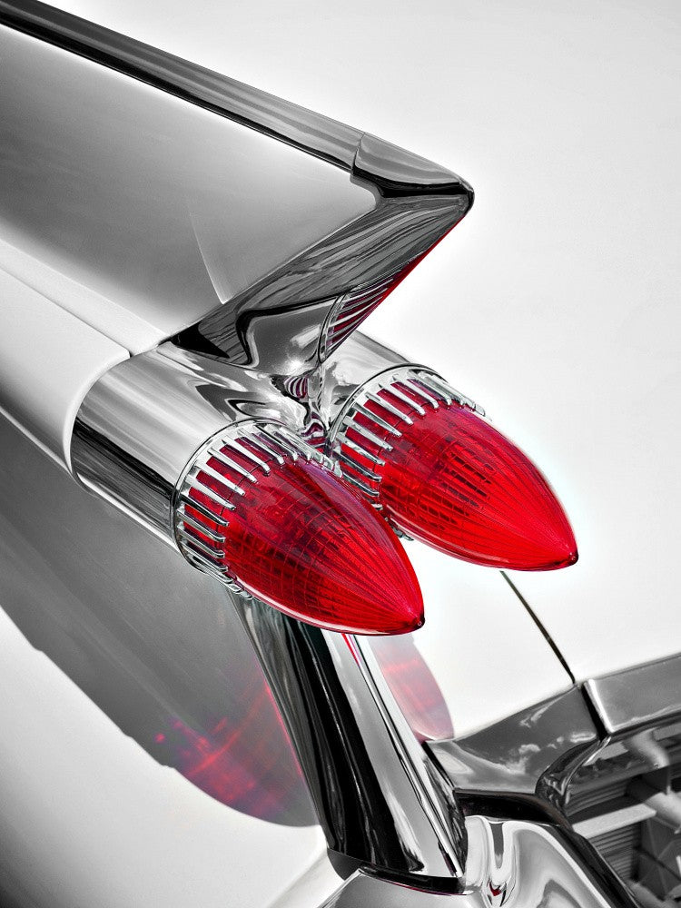 Amerikanischer Oldtimer Sedan Deville 1959 Heckflosse abstrakt