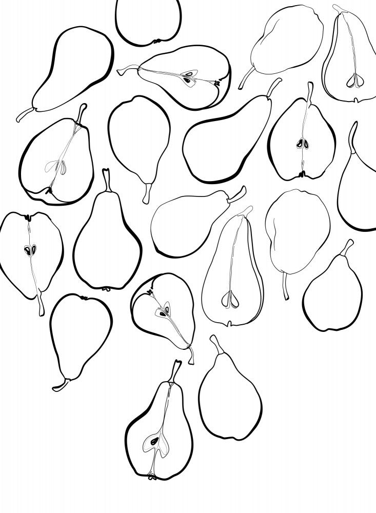 Line art pears