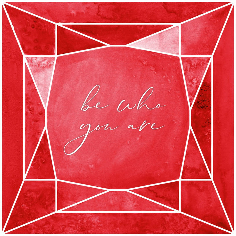 Sois qui tu es rouge rubis