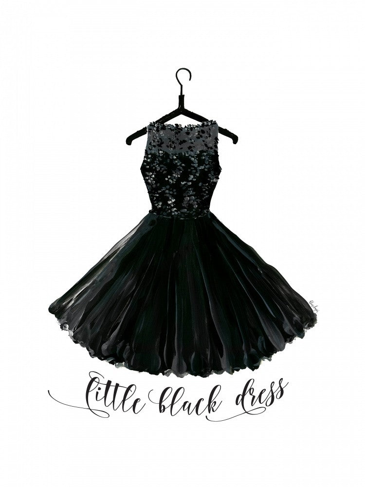 Little black dress in hanger