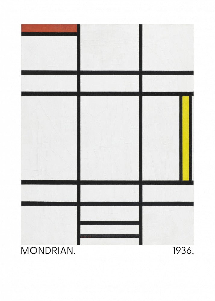 Composition in White, Red, and Yellow 1936