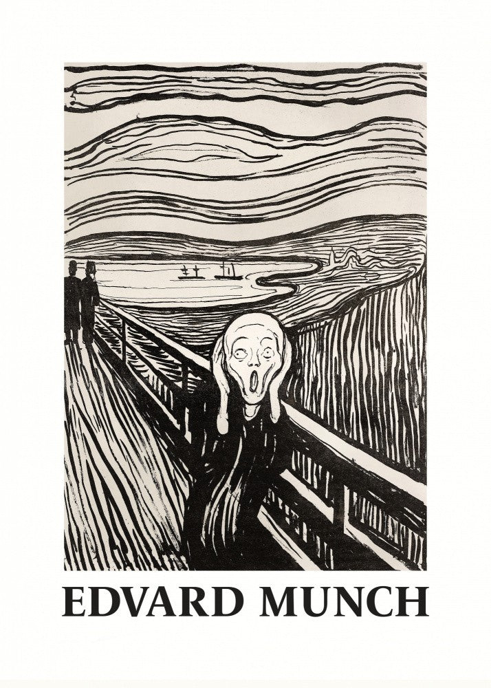 Skriet- The Scream - Monochrome Version