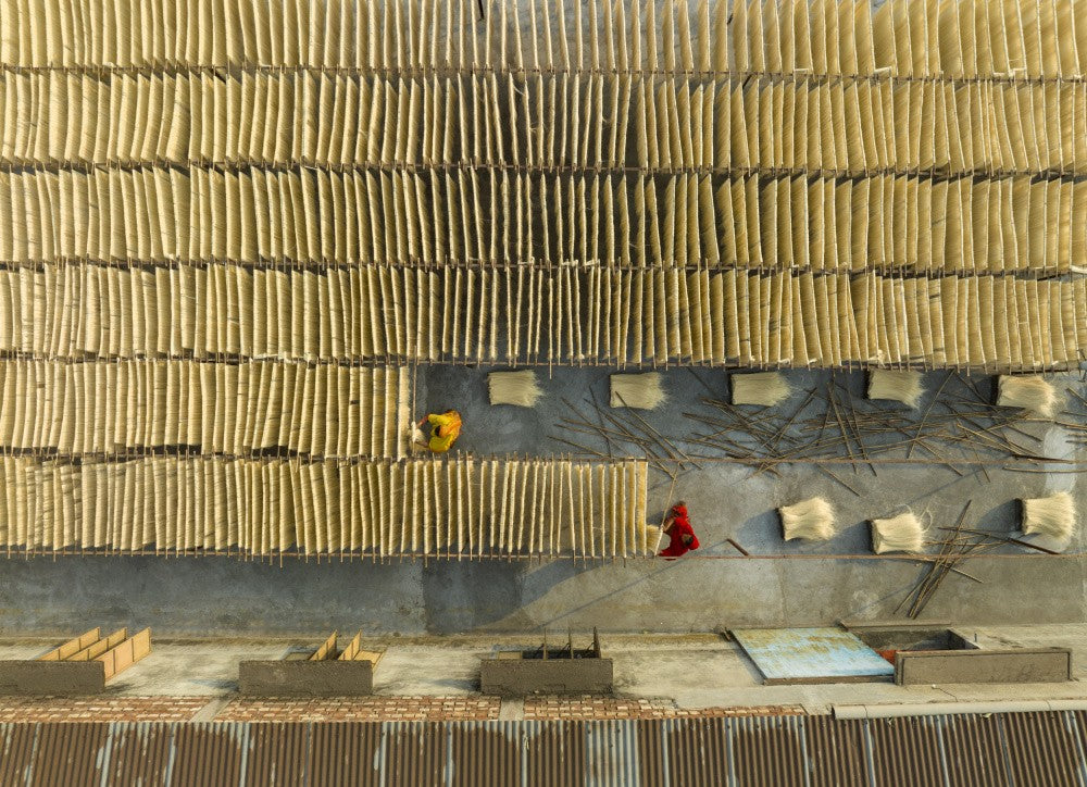 Noodles drying