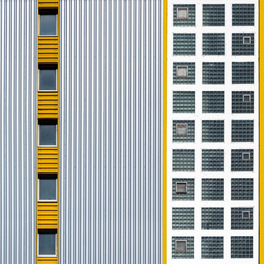 Facade with yellow accents