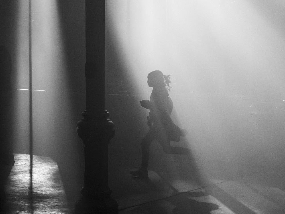 Running silhouette