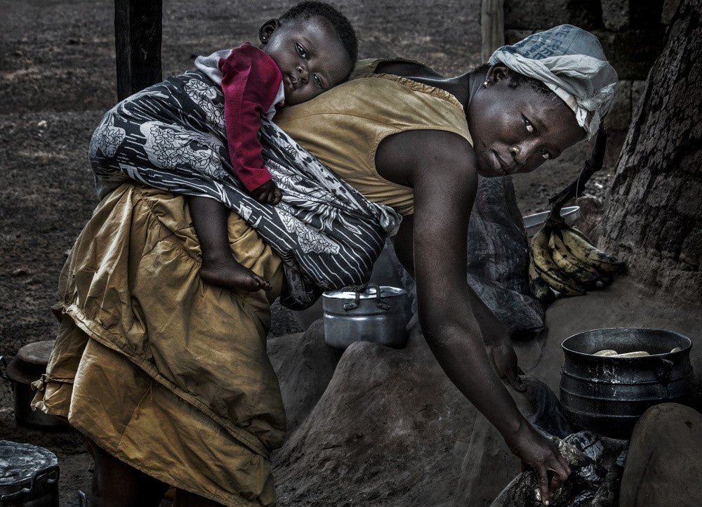 Preparing some food-Ghana