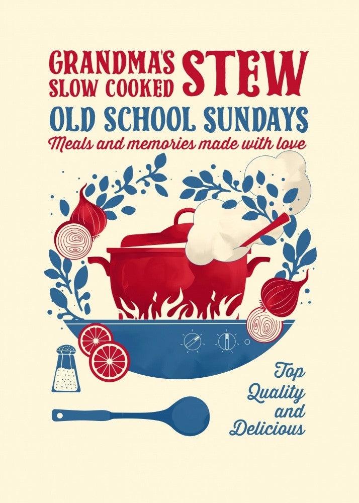 Grandmas Stew kitchen print