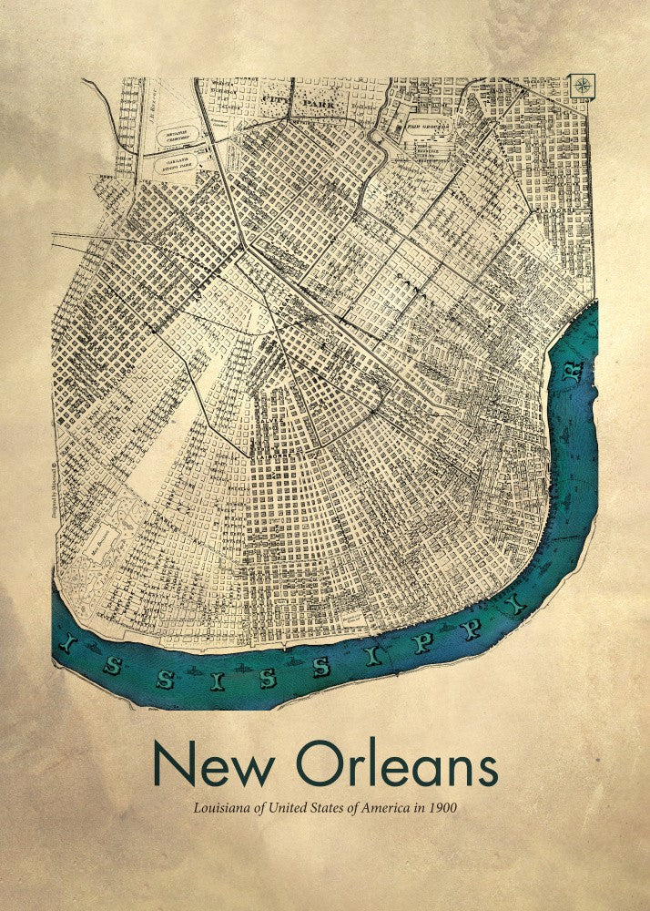 New Orleans Karte