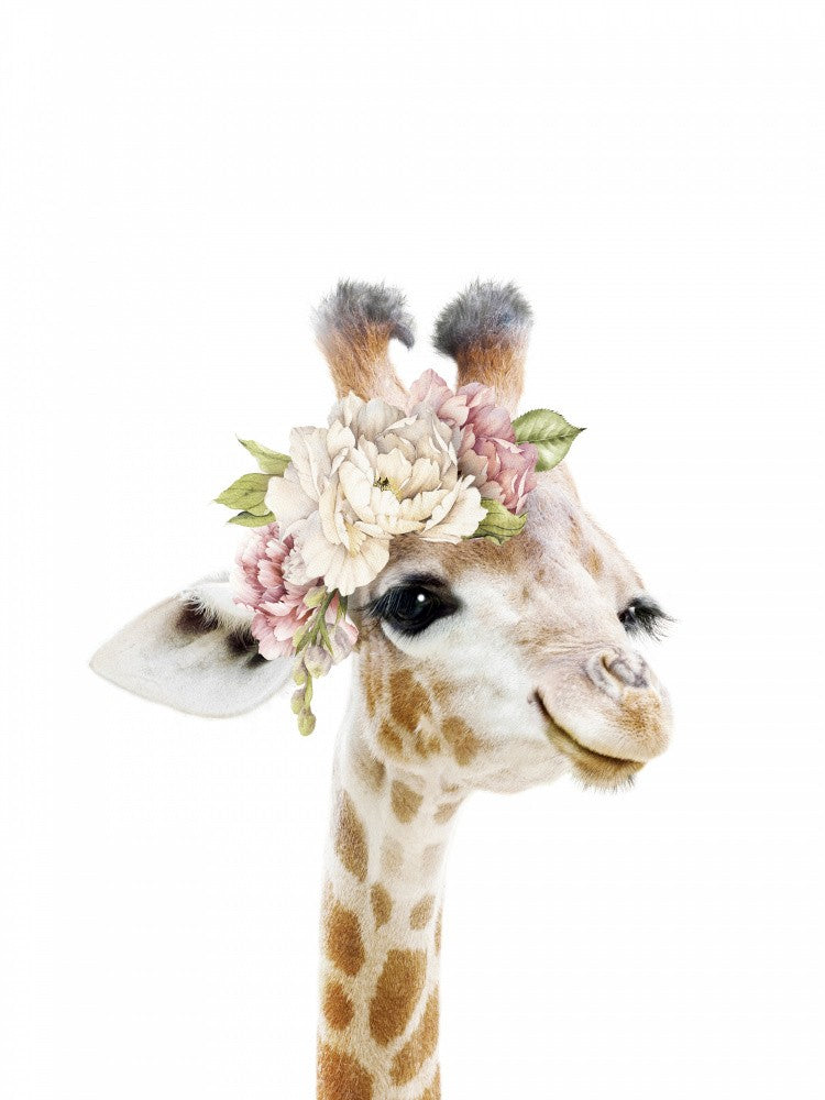 Floral Baby Giraffe