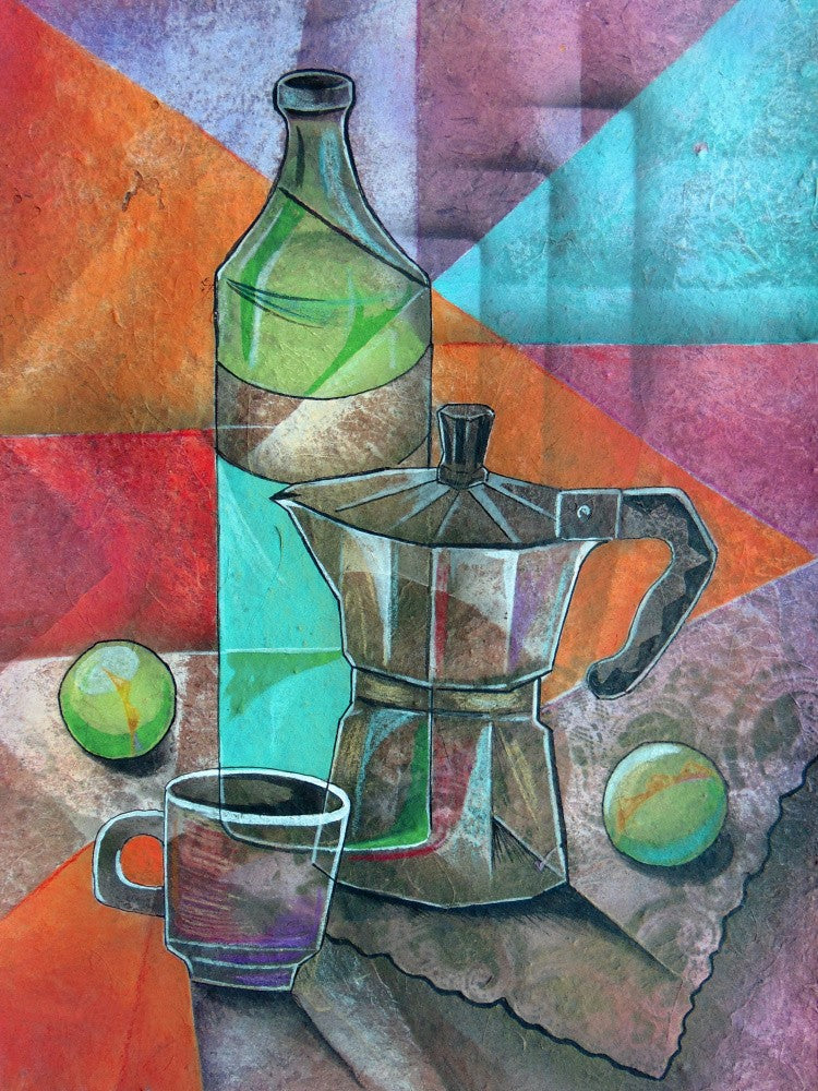 Stillleben mit Kaffeekanne