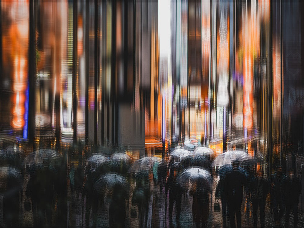 Shinjuku in rain