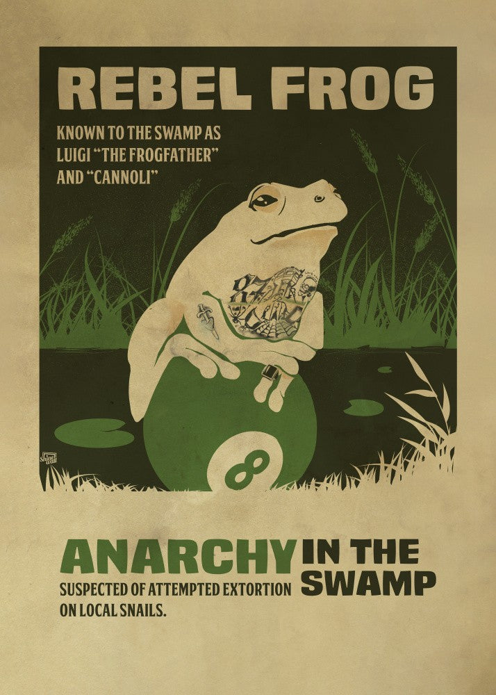 prisoner frog funny poster