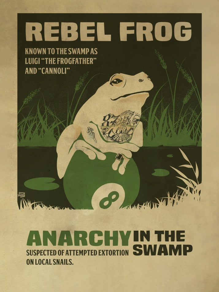 prisoner frog funny poster