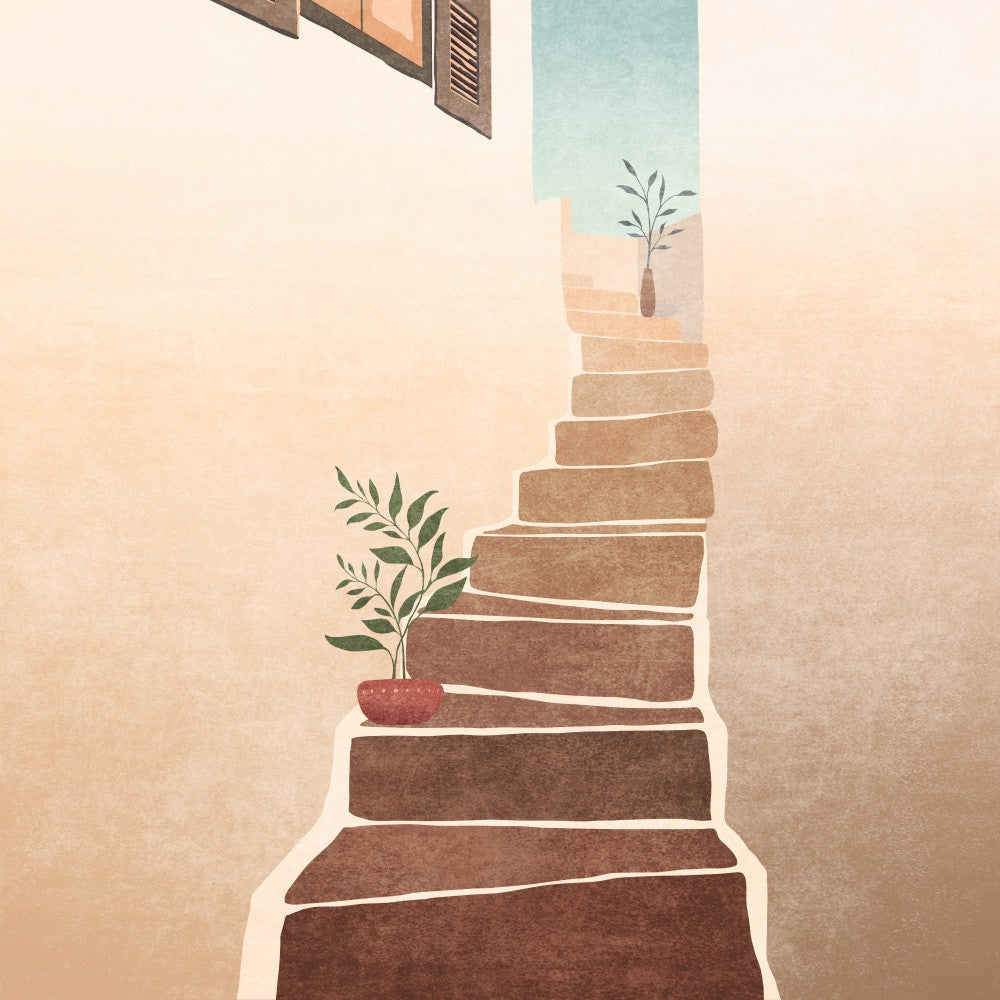 Serene Stairway