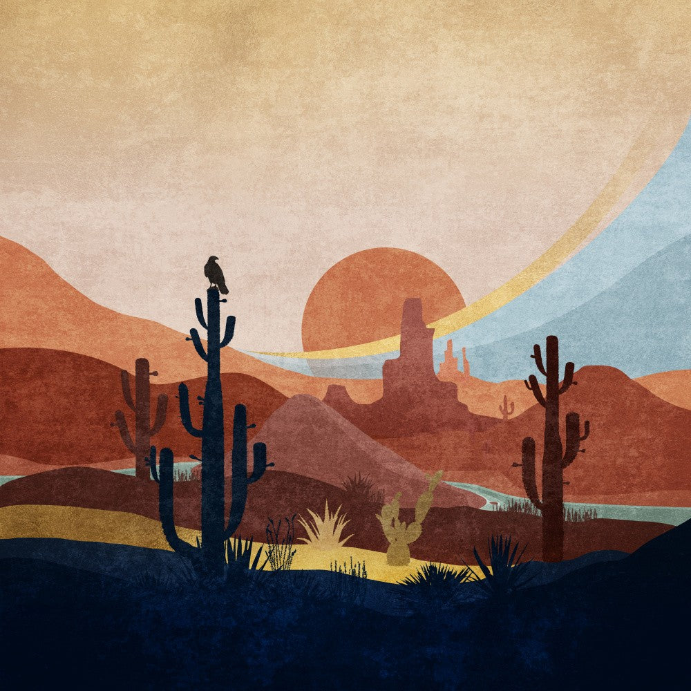 Desert Sunset View
