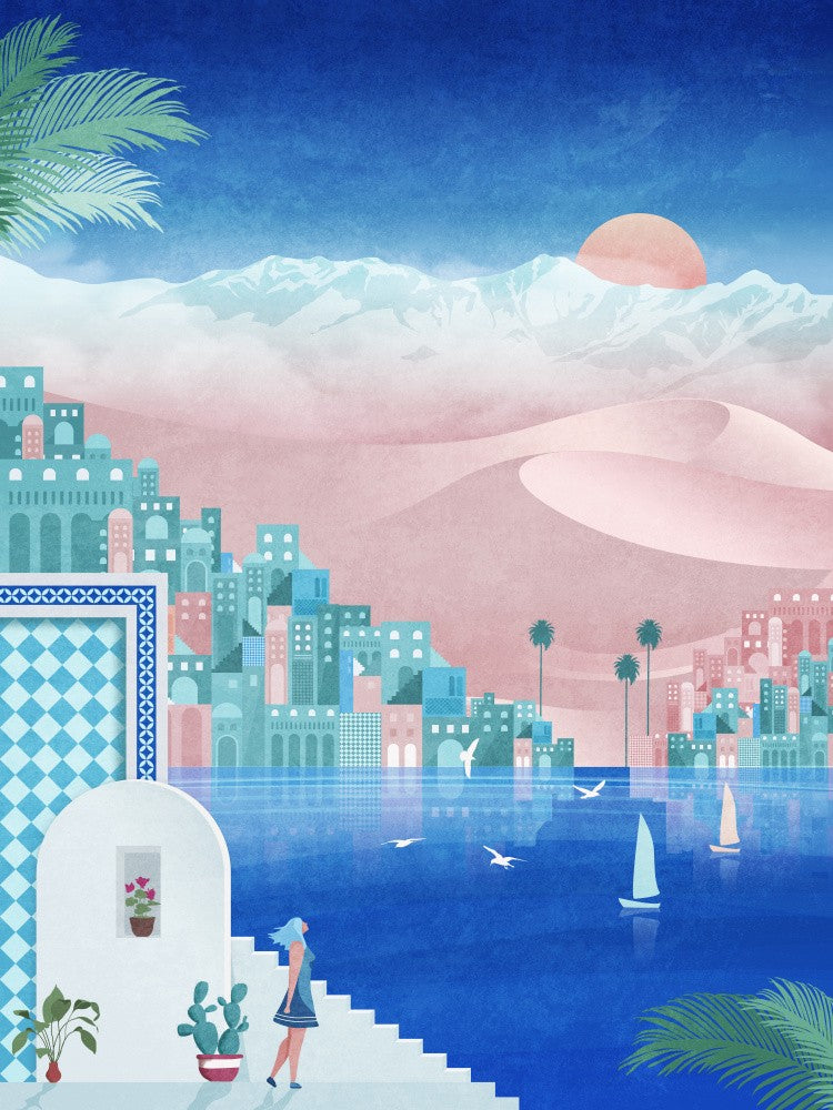 Dreamy Oasis Scene